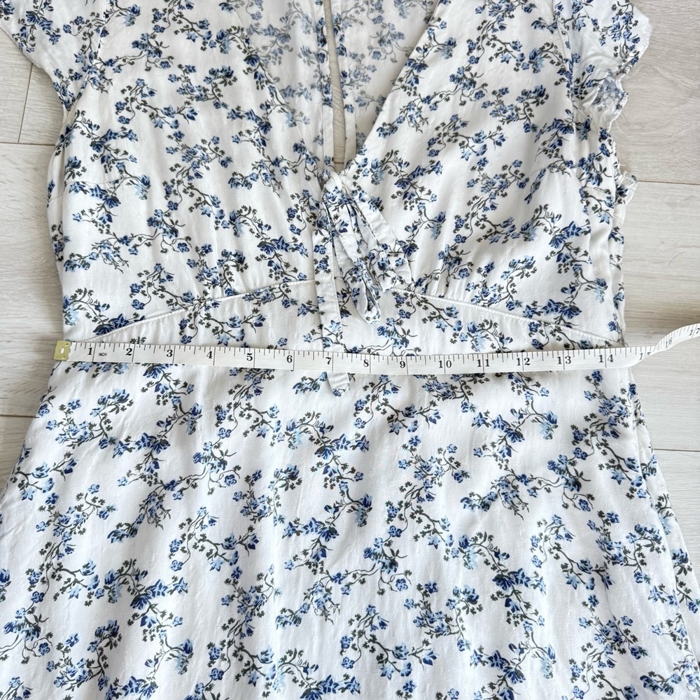 Abercrombie & Fitch Ditsy Floral Cap Sleeve Mini Lined Dress w Pockets Size M - Picture 3 of 12